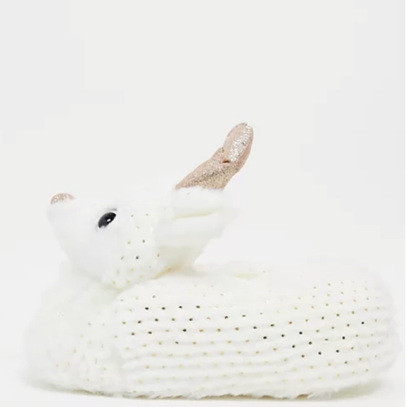 Fluffy Gold Antler Stag Slippers - Picture 4 of 13